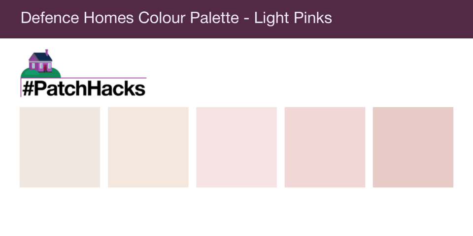 New light pink shades added to Defence Homes colour palette – Defence Homes